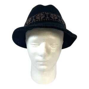 Vintage Amalgamated Glove Workers Union Made Knit Bucket Hat Black Grandpa Core